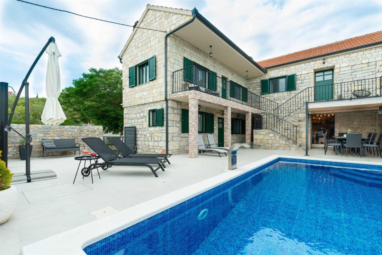 Stone Villa Didovi Snovi With Heated Pool Lisane Ostrovicke Zewnętrze zdjęcie