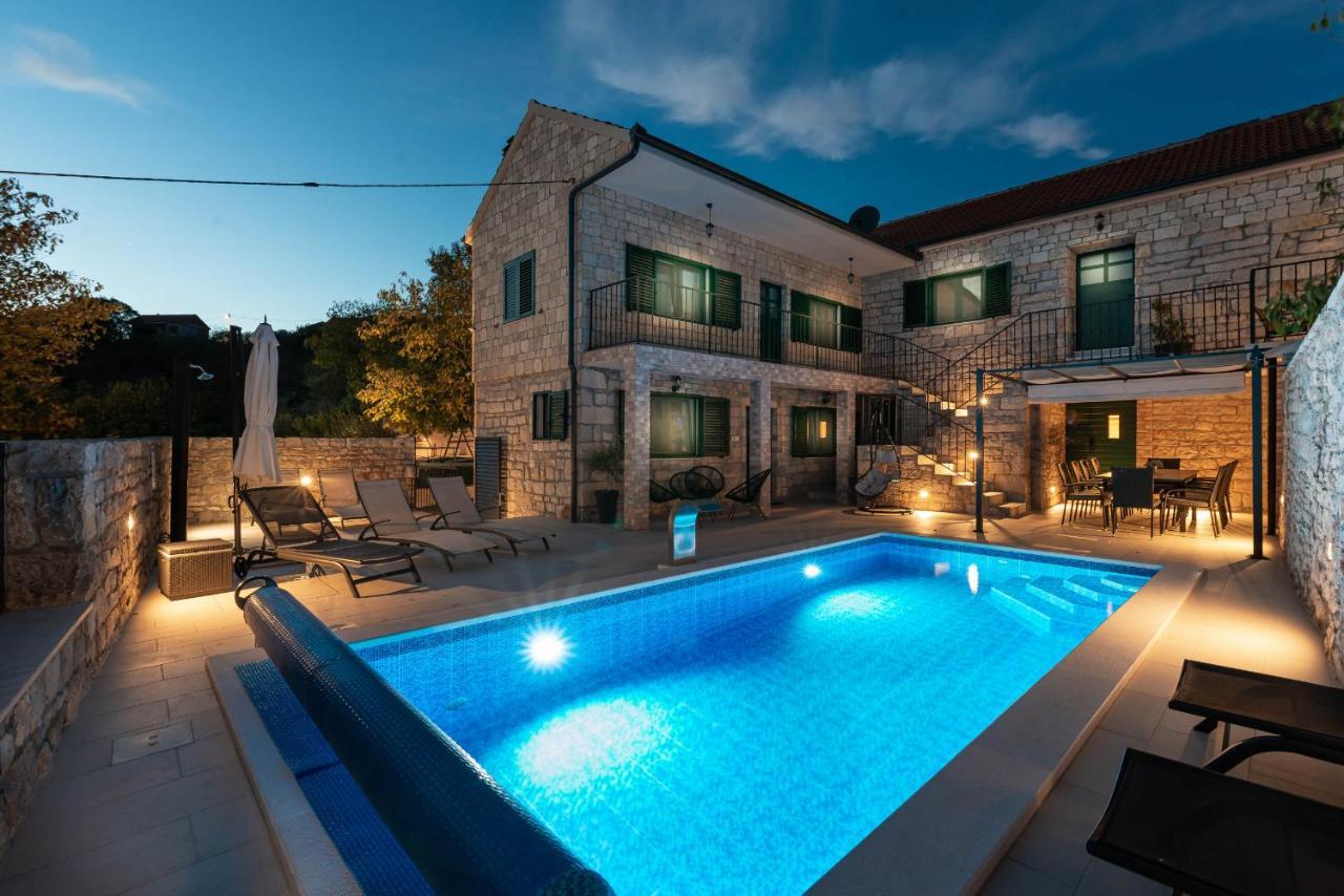 Stone Villa Didovi Snovi With Heated Pool Lisane Ostrovicke Zewnętrze zdjęcie